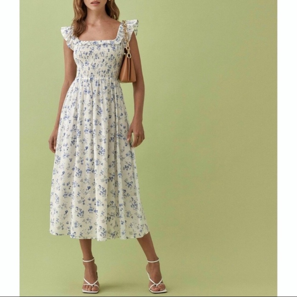 Reformation Noreen dress (Lula) (size L) (brand new)